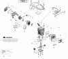 Poulan / Weed Eater P4018WM (Type 1) - Poulan Chainsaw Ersatzteile Engine Type 1