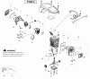 Poulan / Weed Eater P4018WM (Type 2) - Poulan Chainsaw Ersatzteile Engine Type 2