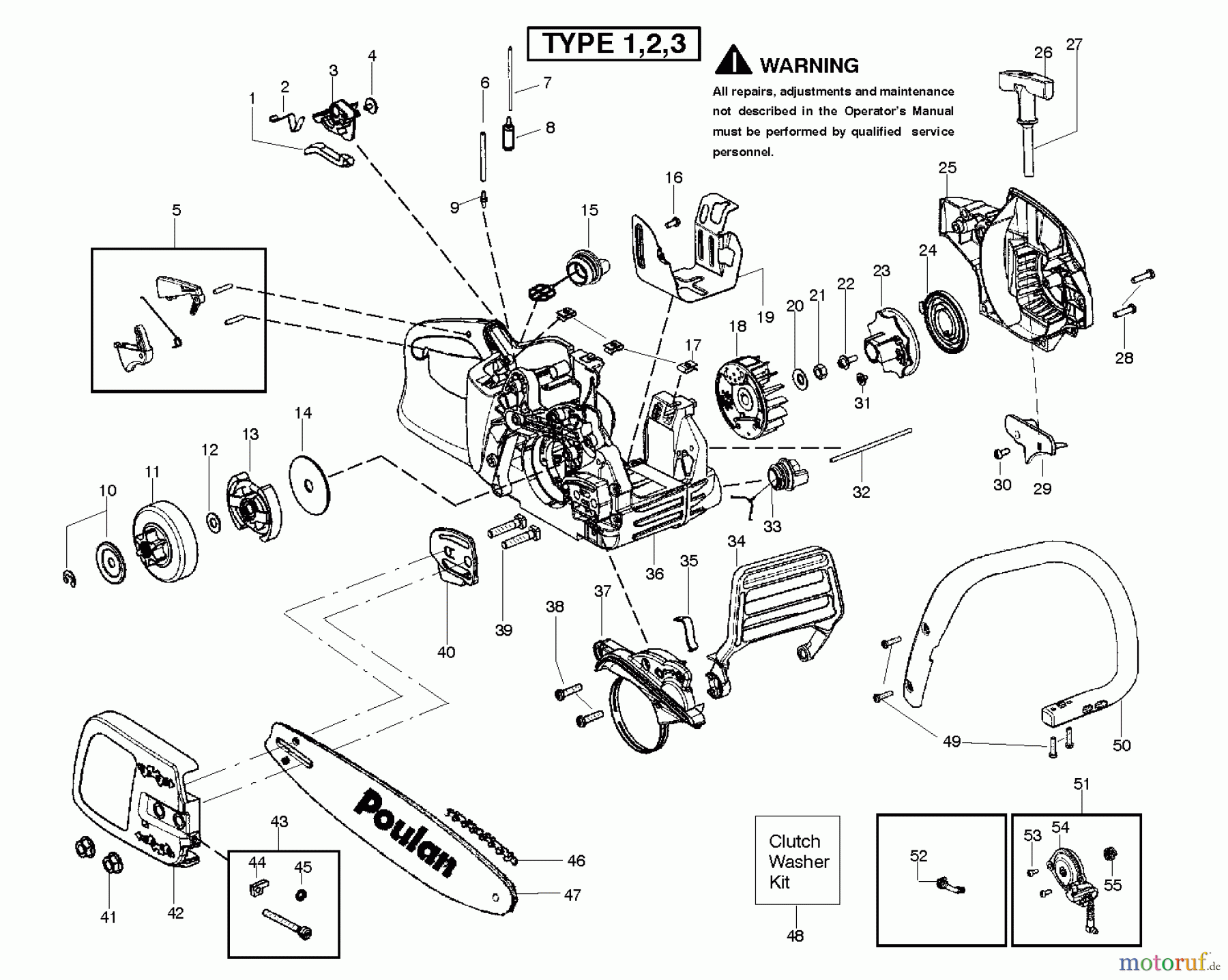 Poulan / Weed Eater Motorsägen P4018WT (952802036) - Poulan Chainsaw (2012-01) CHASSIS BAR HANDLE
