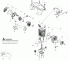 Poulan / Weed Eater P4018WTL - Poulan Chainsaw Ersatzteile Engine