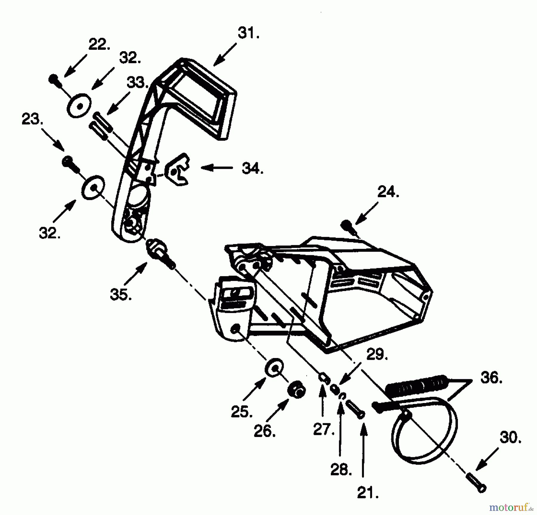 Poulan / Weed Eater Motorsägen PP236C - Poulan Pro Chainsaw CHAIN BRAKE ASSEMBLY