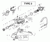 Poulan / Weed Eater PP295 (Type 3) - Poulan Pro Chainsaw Ersatzteile Handle, Chassis & Bar Assembly Type 3