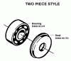 Poulan / Weed Eater 2775 (Type 3) - Poulan Chainsaw Ersatzteile Bearing & Seal - Two Piece Style