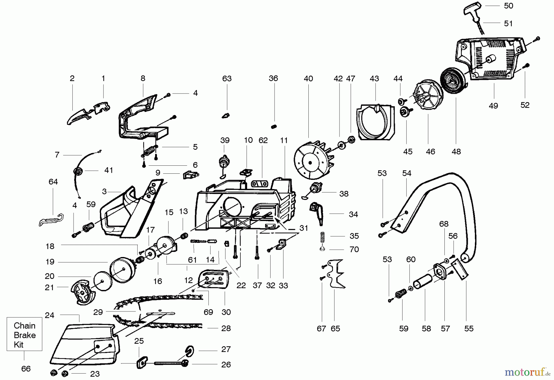 Poulan / Weed Eater Motorsägen PP255 - Poulan Pro Chainsaw Starter