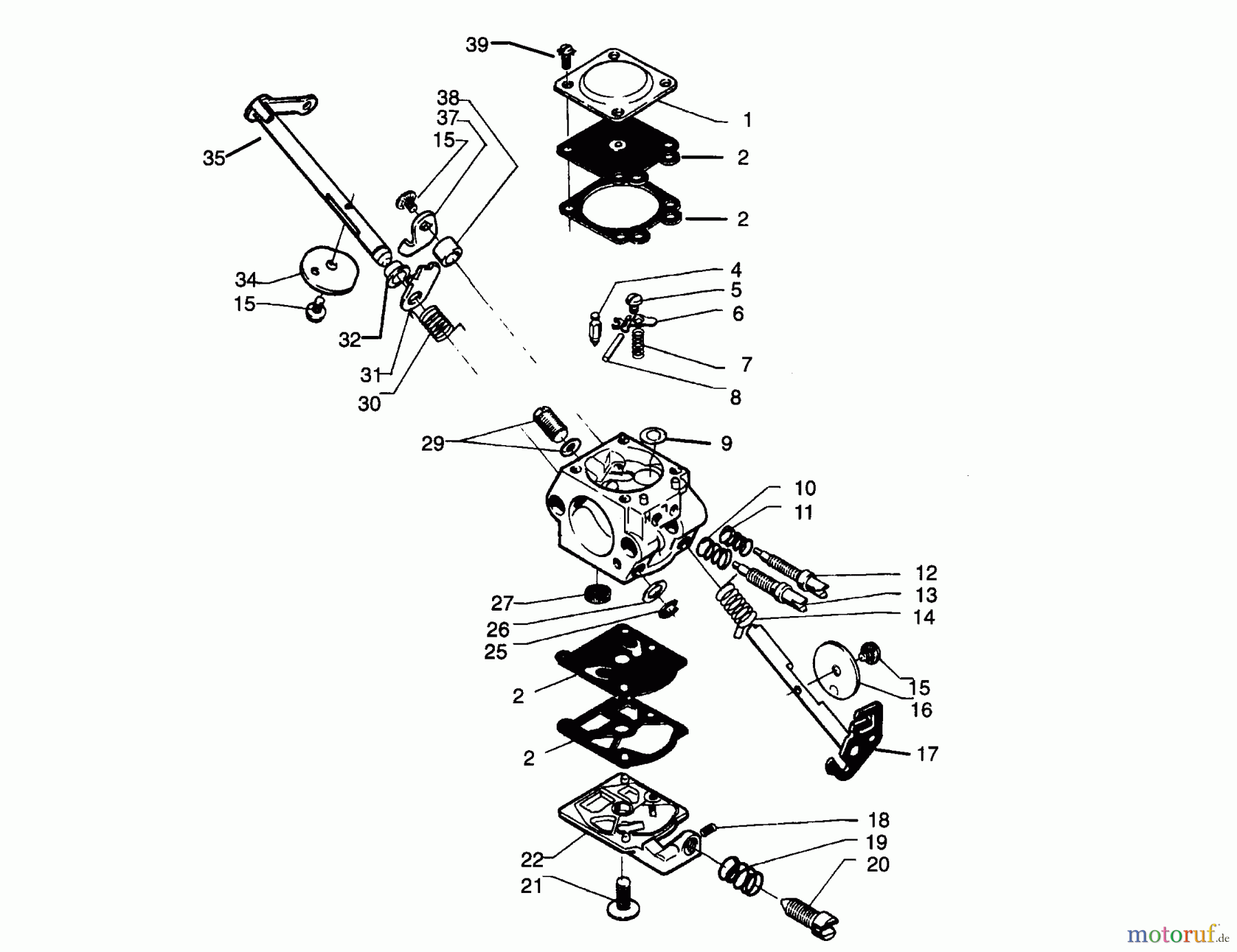 Poulan / Weed Eater Motorsägen PP325 - Poulan Pro Chainsaw CARBURETOR BREAKDOWN