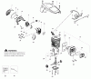 Poulan / Weed Eater PP3416 (966063001) - Poulan Pro Chainsaw Ersatzteile Engine