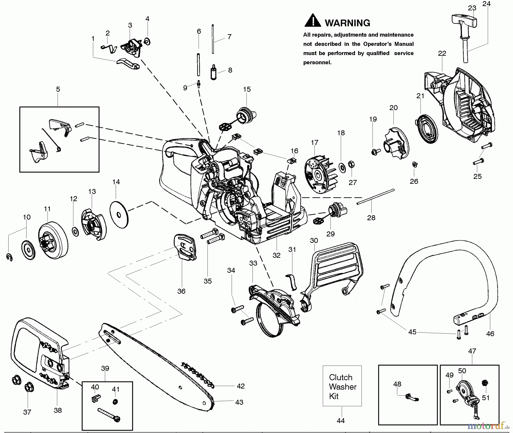  Poulan / Weed Eater Motorsägen PP3416 (966063001) - Poulan Pro Chainsaw Housing