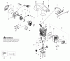 Poulan / Weed Eater PP3516AVX - Poulan Pro Chainsaw Ersatzteile Engine