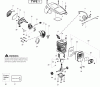 Poulan / Weed Eater PP3816 (Type 1) - Poulan Pro Chainsaw Ersatzteile Engine Type 1