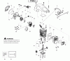 Poulan / Weed Eater PP4218AVL (Type 1) - Poulan Pro Chainsaw Ersatzteile Engine Type 1