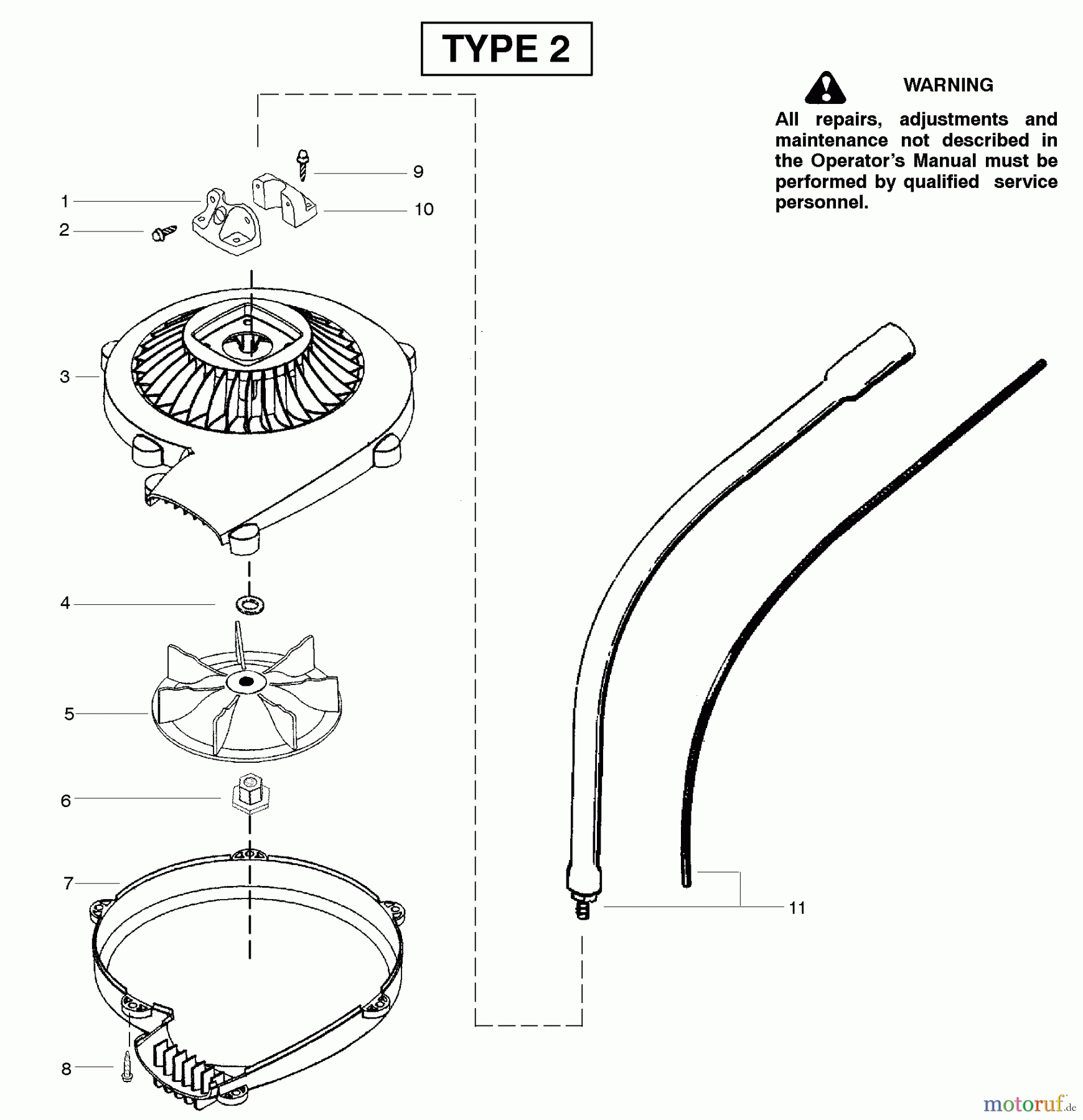  Poulan / Weed Eater Zubehör PP3000B (Type 2) - Poulan Pro Blower Attachment Product Complete Type 2