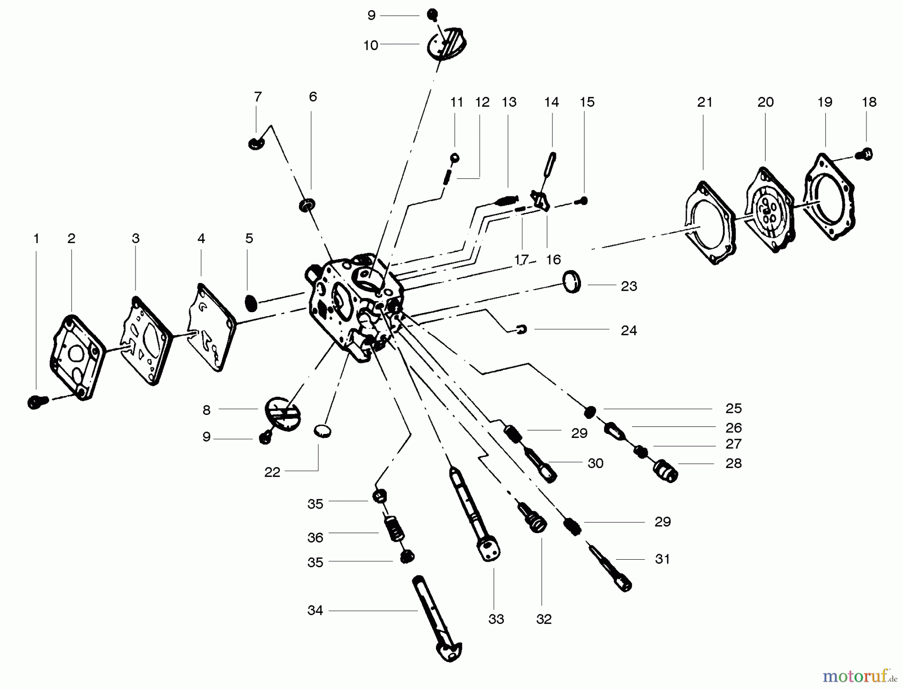 Poulan / Weed Eater Motorsägen PP455 - Poulan Pro Chainsaw Carburetor