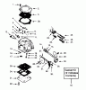 Poulan / Weed Eater PP415 - Poulan Pro Chainsaw Ersatzteile CARBURETOR WP-28P BREAKDOWN