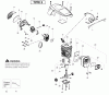 Poulan / Weed Eater PPB3416 (Type 2) - Poulan Pro Chainsaw Ersatzteile Engine Type 2