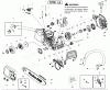 Poulan / Weed Eater PPB4018 (Type 1) - Poulan Pro Chainsaw Ersatzteile Starter Type 1-2