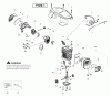 Poulan / Weed Eater PPB4218 (Type 1) - Poulan Pro Chainsaw Ersatzteile Engine Assembly Type 1
