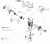 Poulan / Weed Eater S1970 (Type 1) - Poulan Woodshark Chainsaw Ersatzteile Engine Type 1