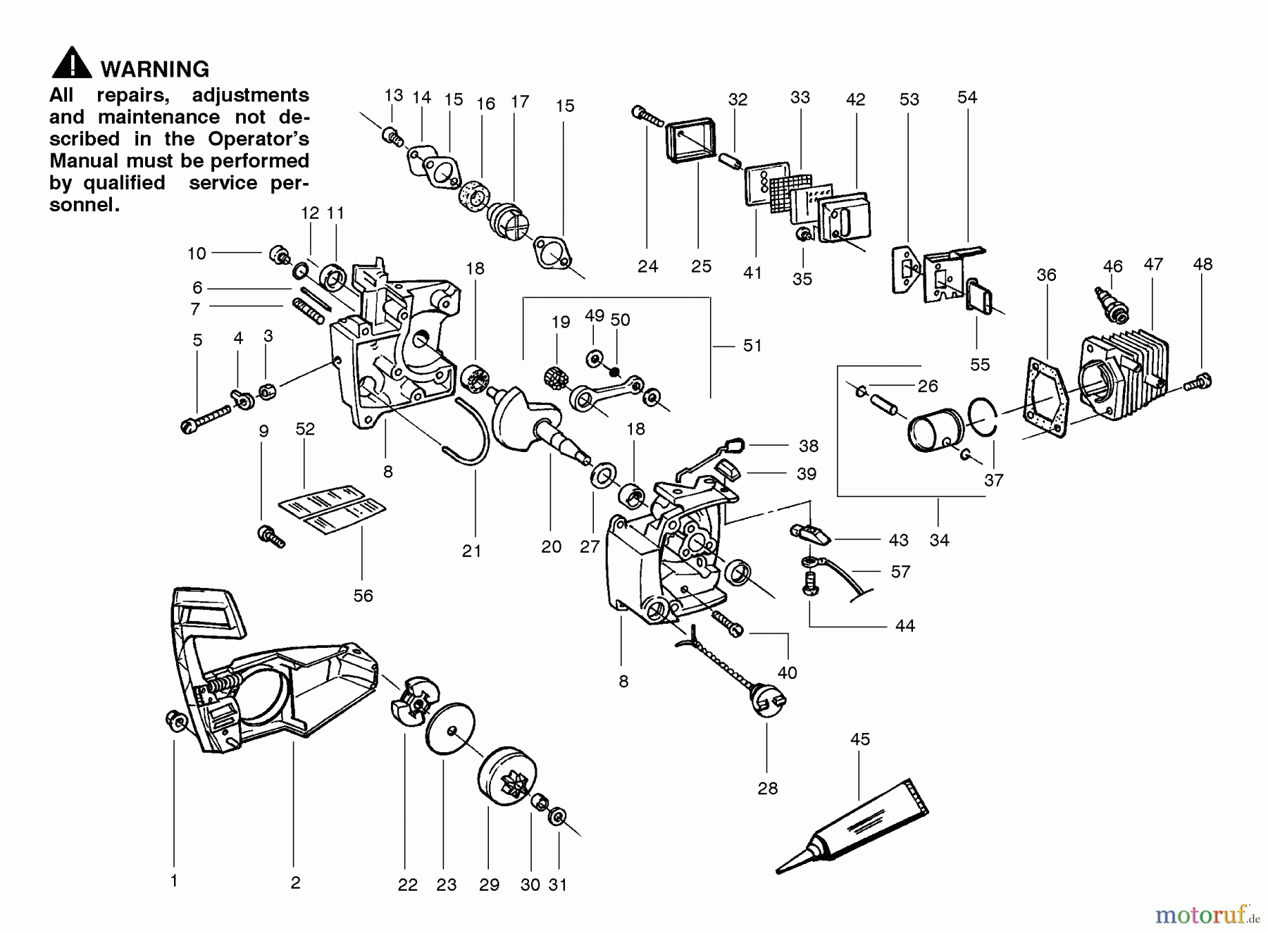 Poulan / Weed Eater Motorsägen S23 - Poulan Pro Arbor Pro Chainsaw Internal Power Unit