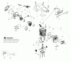 Poulan / Weed Eater SM4218AVX - Poulan Pro Chainsaw Ersatzteile Engine Assembly