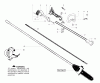 Poulan / Weed Eater PP446 - Poulan Pro Pole Pruner Ersatzteile Handle & Shaft Assembly