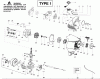 Poulan / Weed Eater PP446ET (Type 1) - Poulan Pro Pole Pruner Ersatzteile Engine Type 1