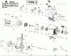 Poulan / Weed Eater PP446ET (Type 2) - Poulan Pro Pole Pruner Ersatzteile Engine Type 2
