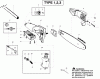Poulan / Weed Eater PP446ET (Type 1) - Poulan Pro Pole Pruner Ersatzteile Cutting Equipment
