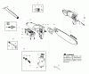 Poulan / Weed Eater PP446T - Poulan Pro Pole Pruner Ersatzteile Oil Tank & Bar Clamp Assembly