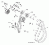 Poulan / Weed Eater 961980056 (96198005603) - Poulan Pro Snow Thrower (2013-07) Ersatzteile CHASSIS ENGINE PULLEYS #2