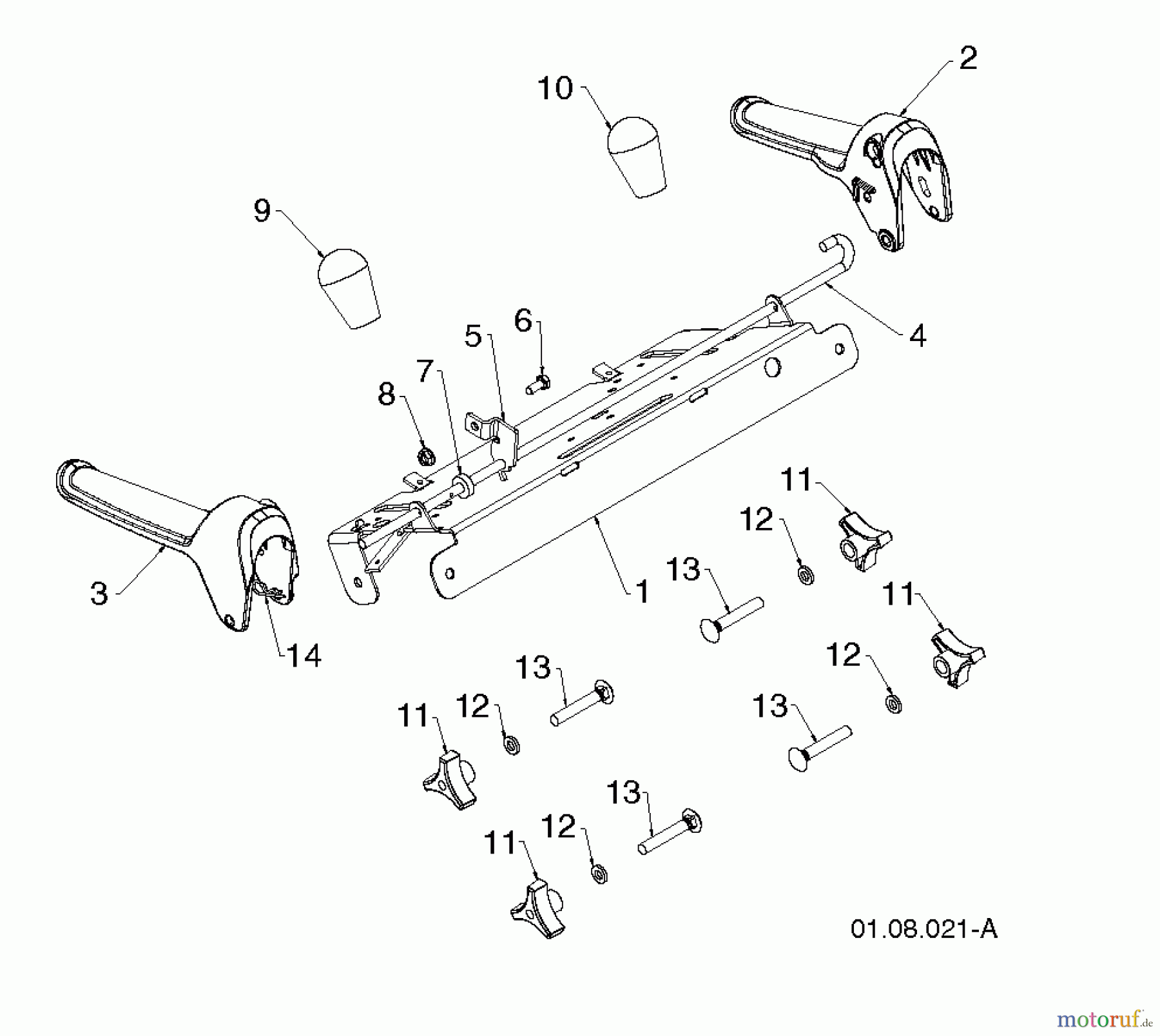 Poulan / Weed Eater Schneefräsen 961980056 (96198005603) - Poulan Pro Snow Thrower (2013-07) HANDLE #3