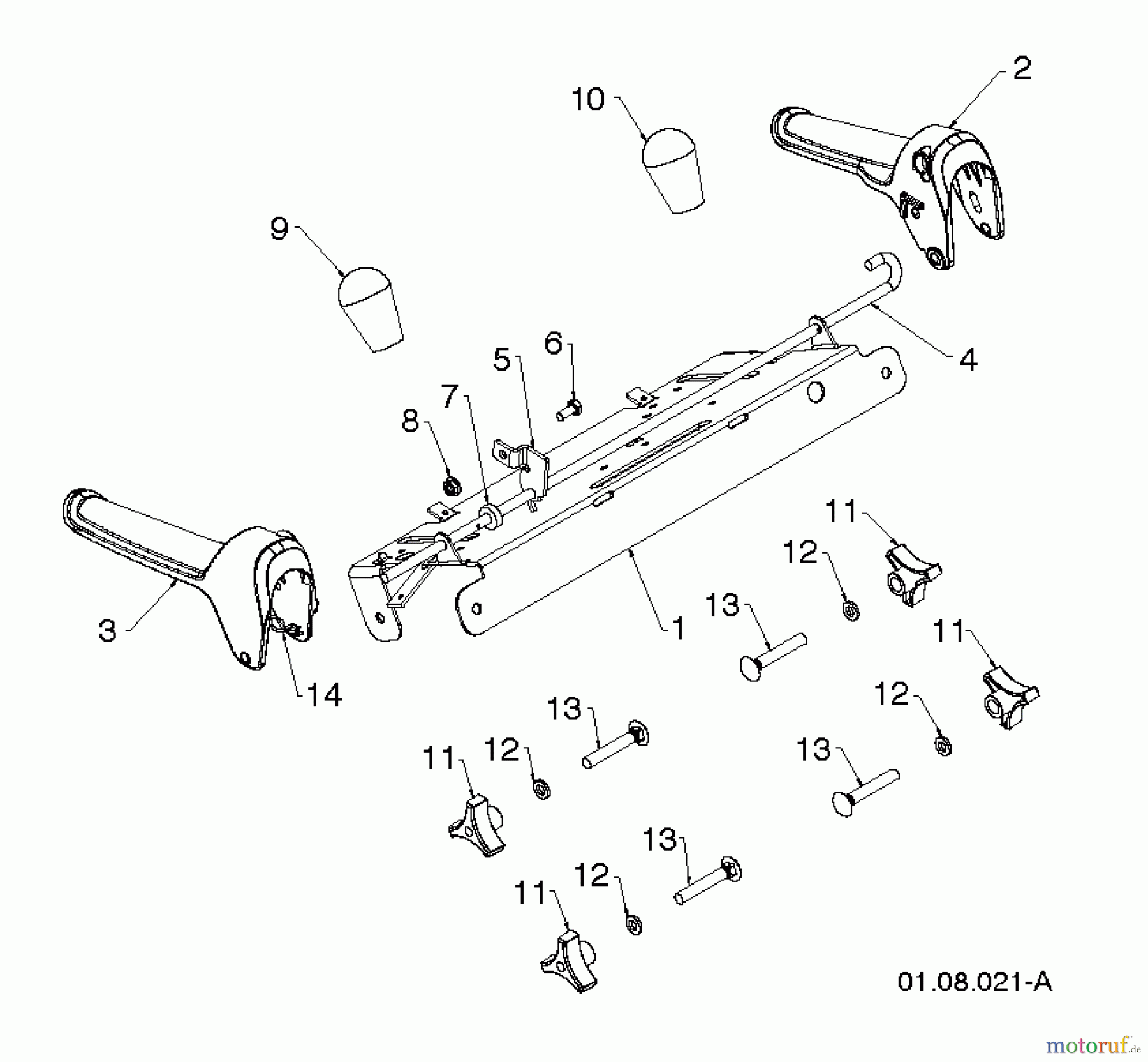 Poulan / Weed Eater Schneefräsen P14530ES (96198004502) - Poulan Pro Snow Thrower (2013-06) HANDLE #2