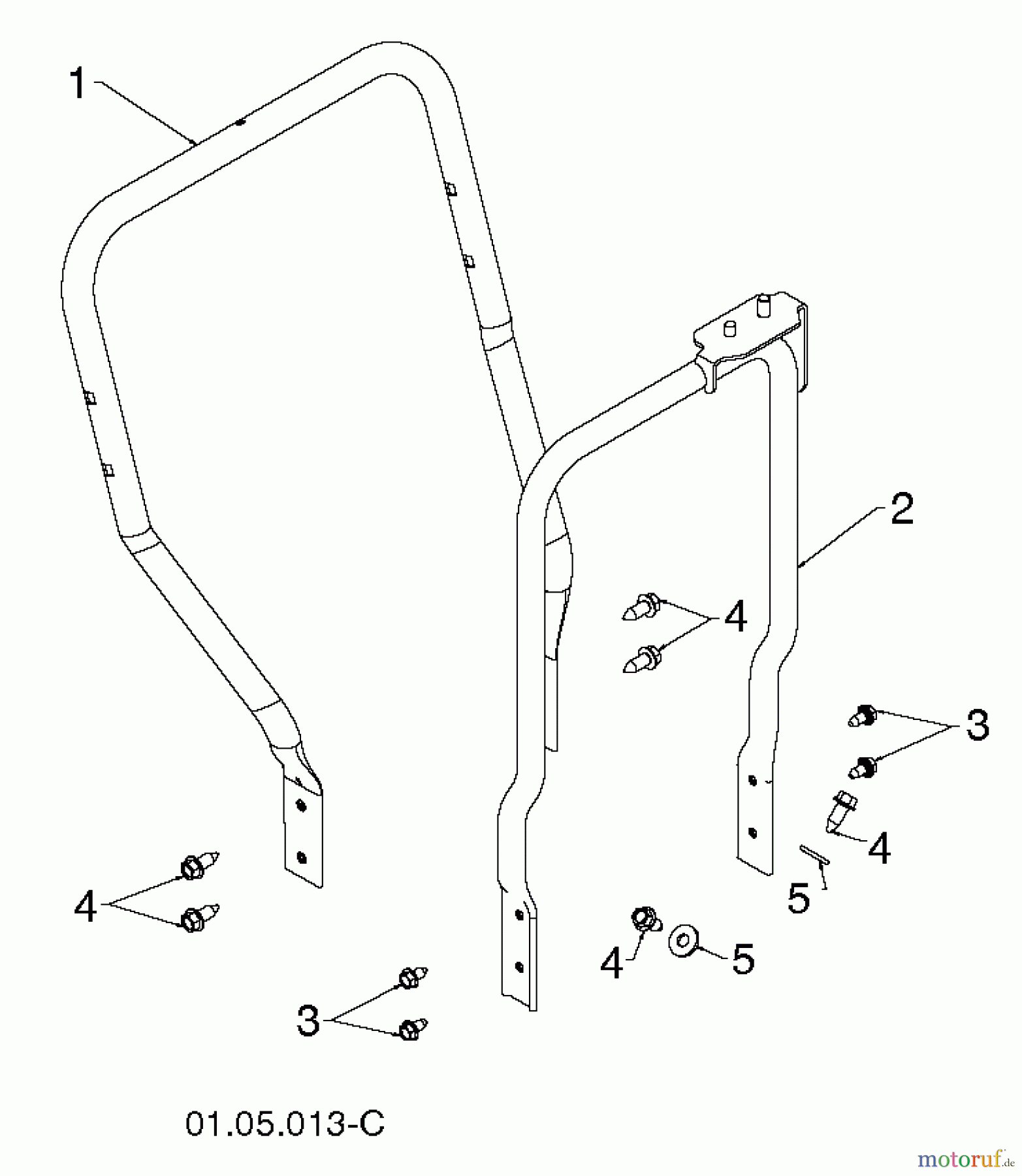 Poulan / Weed Eater Schneefräsen P624ES (96198004302) - Poulan Pro Snow Thrower (2013-07) HANDLE #5