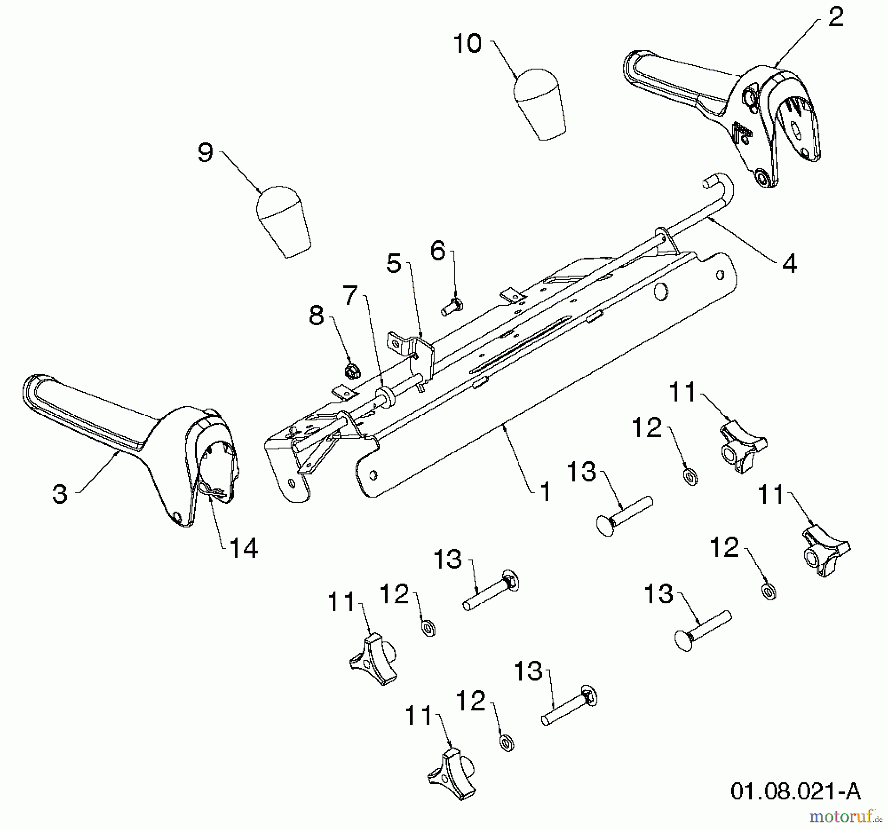 Poulan / Weed Eater Schneefräsen P624ES (96198004302) - Poulan Pro Snow Thrower (2013-07) HANDLE #6