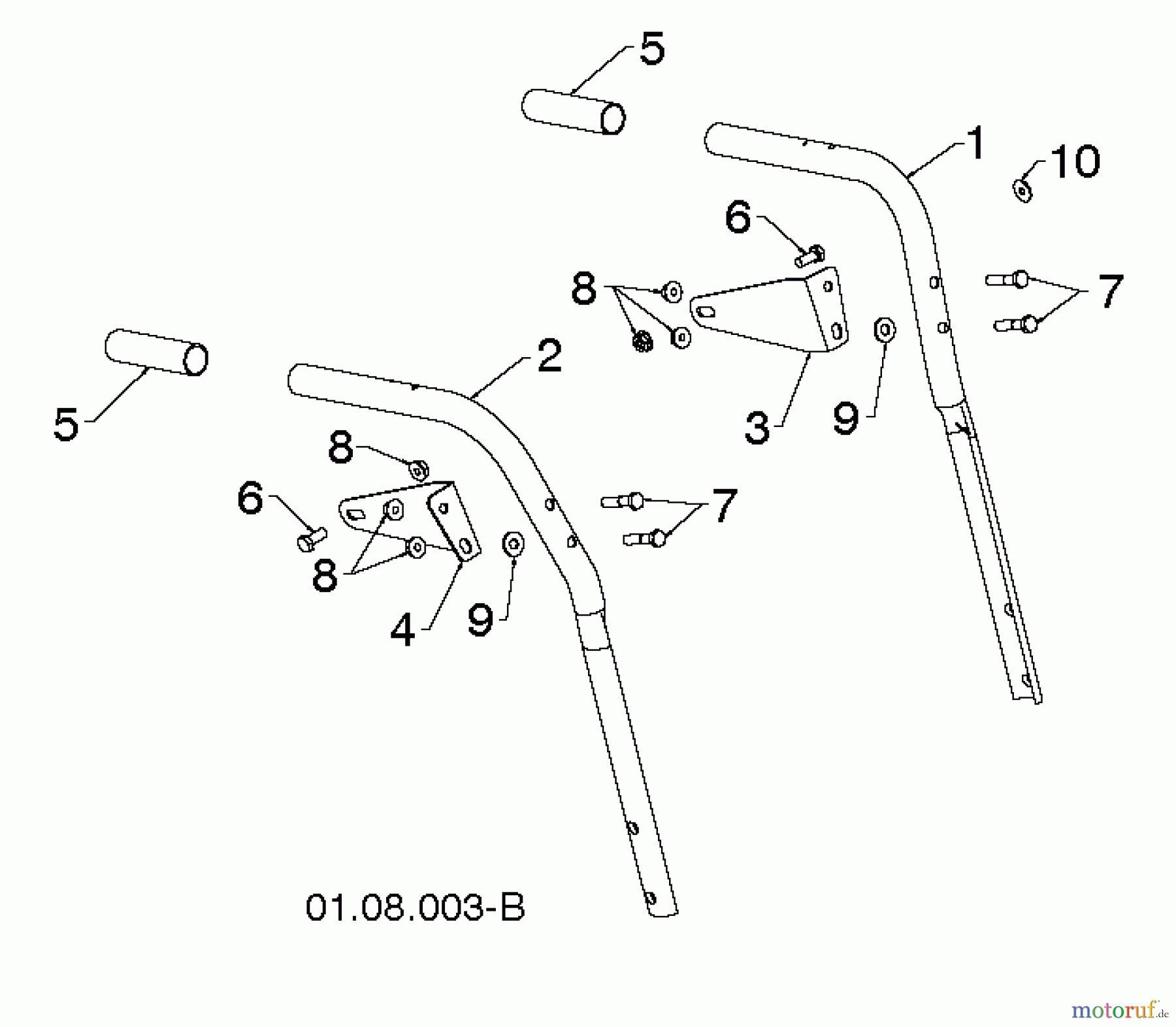  Poulan / Weed Eater Schneefräsen P627ES (96198004402) - Poulan Pro Snow Thrower (2013-07) HANDLE #6