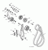 Poulan / Weed Eater PP1850ES (96198005502) - Poulan Pro Snow Thrower (2012-08) Ersatzteile CHASSIS ENGINE PULLEYS #2