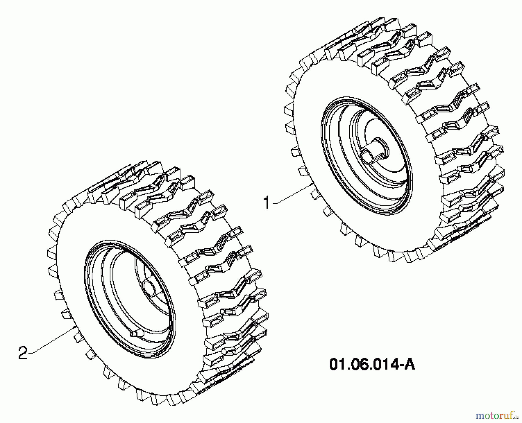 Poulan / Weed Eater Schneefräsen 961980056 (96198005602) - Poulan Pro Snow Thrower (2013-06) WHEELS TIRES