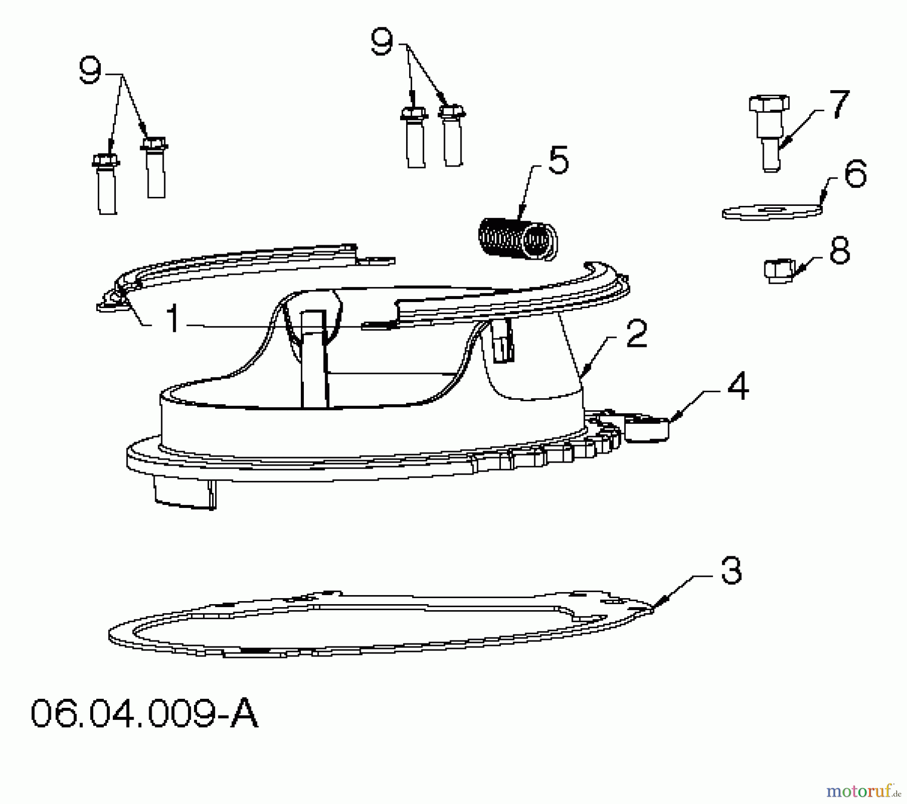 Poulan / Weed Eater Schneefräsen PP521ES (96188000602) - Poulan Pro Snow Thrower (2013-05) CONTROL PANEL DISCHARGE CHUTE #1