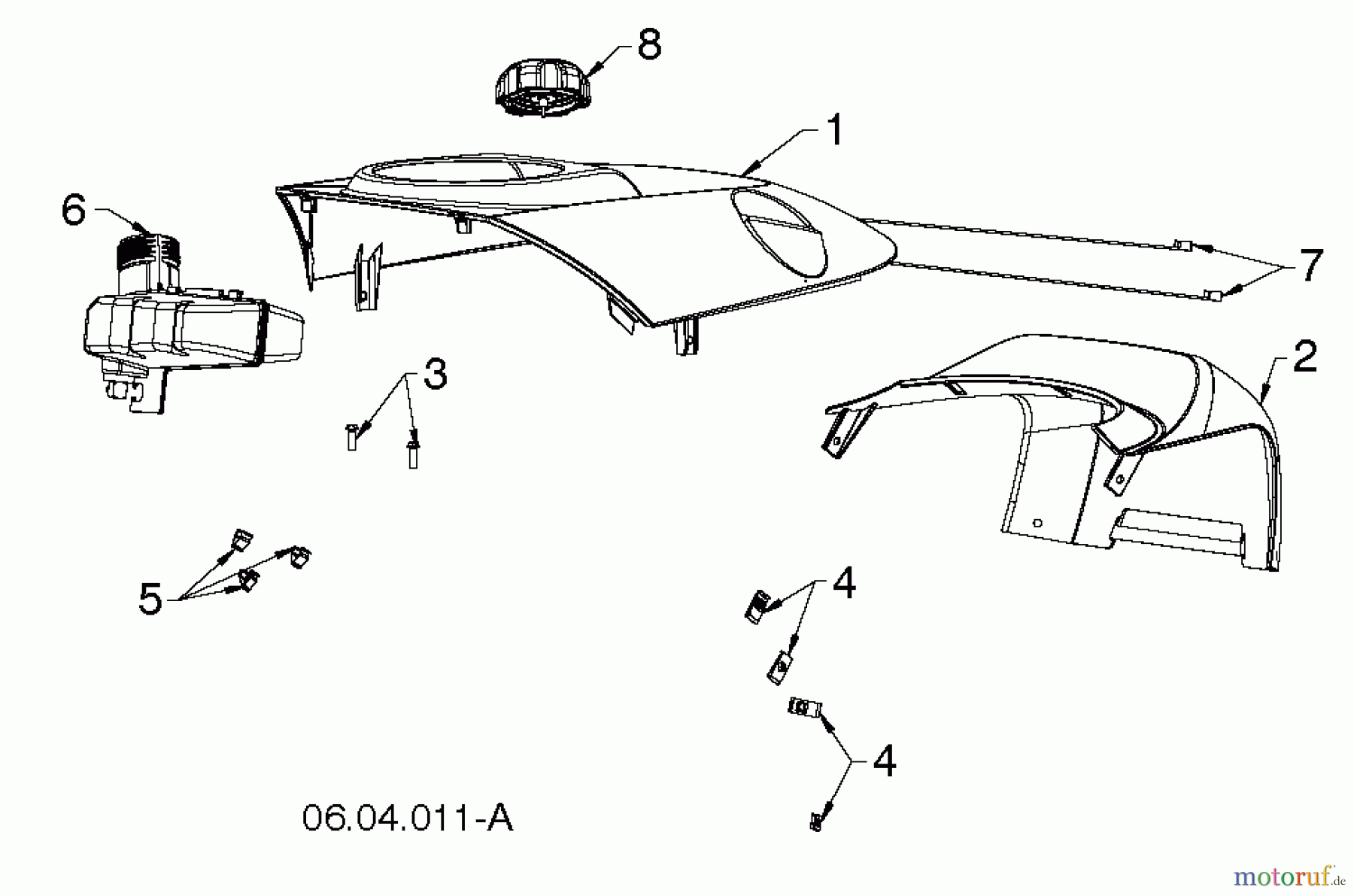 Poulan / Weed Eater Schneefräsen PP521ES (96188000602) - Poulan Pro Snow Thrower (2013-05) COVER #2