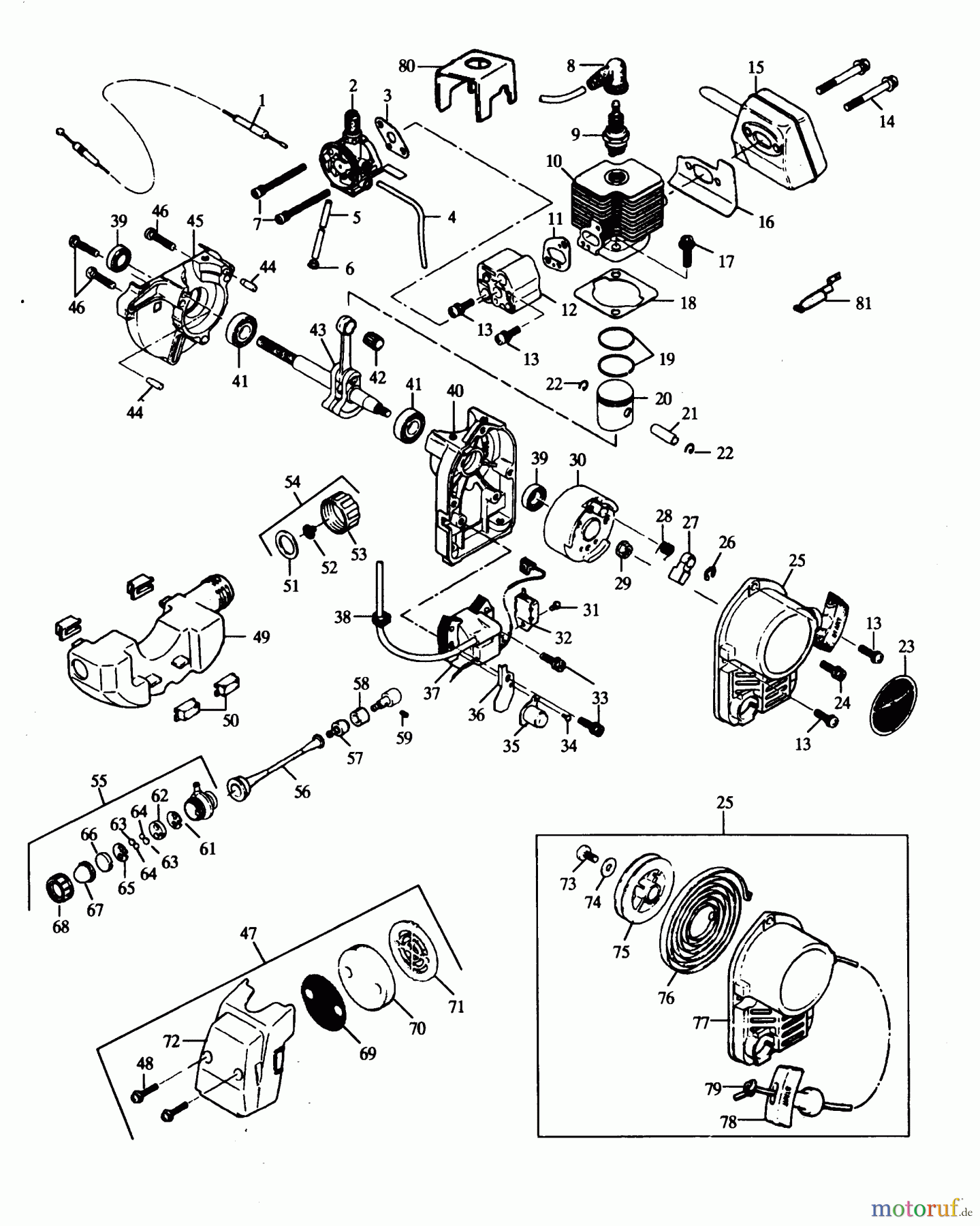 Poulan / Weed Eater Bläser / Sauger / Häcksler / Mulchgeräte GB350 - Paramount Blower POWER UNIT