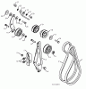 Poulan / Weed Eater PR14527ES (96198004704) - Poulan Pro Snow Thrower (2012-08) Ersatzteile CHASSIS ENGINE PULLEYS #3