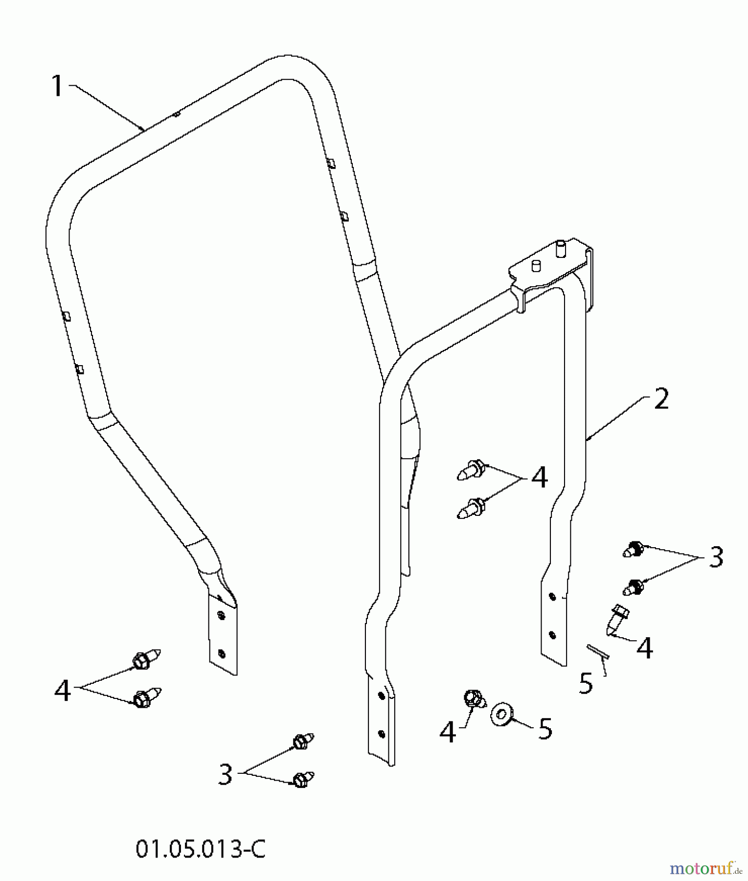 Poulan / Weed Eater Schneefräsen PR14527ES (96198004704) - Poulan Pro Snow Thrower (2012-08) HANDLE #2