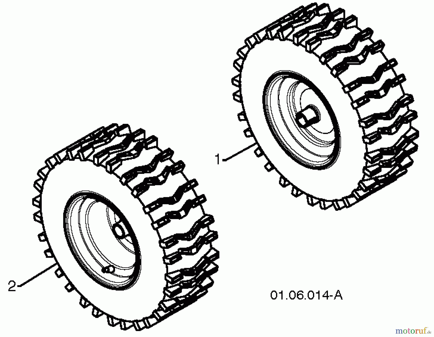 Poulan / Weed Eater Schneefräsen PR14527ES (96198004704) - Poulan Pro Snow Thrower (2012-08) WHEELS TIRES #1