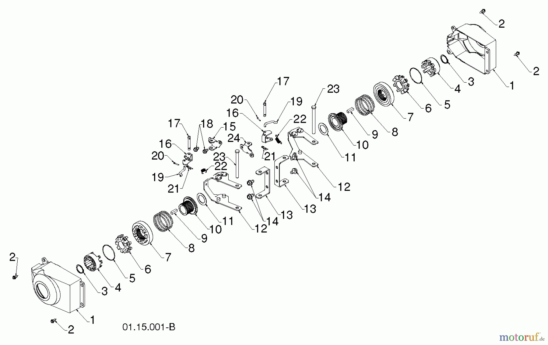 Poulan / Weed Eater Schneefräsen PR18530ES (96198004904) - Poulan Pro Snow Thrower (2012-08) WHEELS TIRES #1