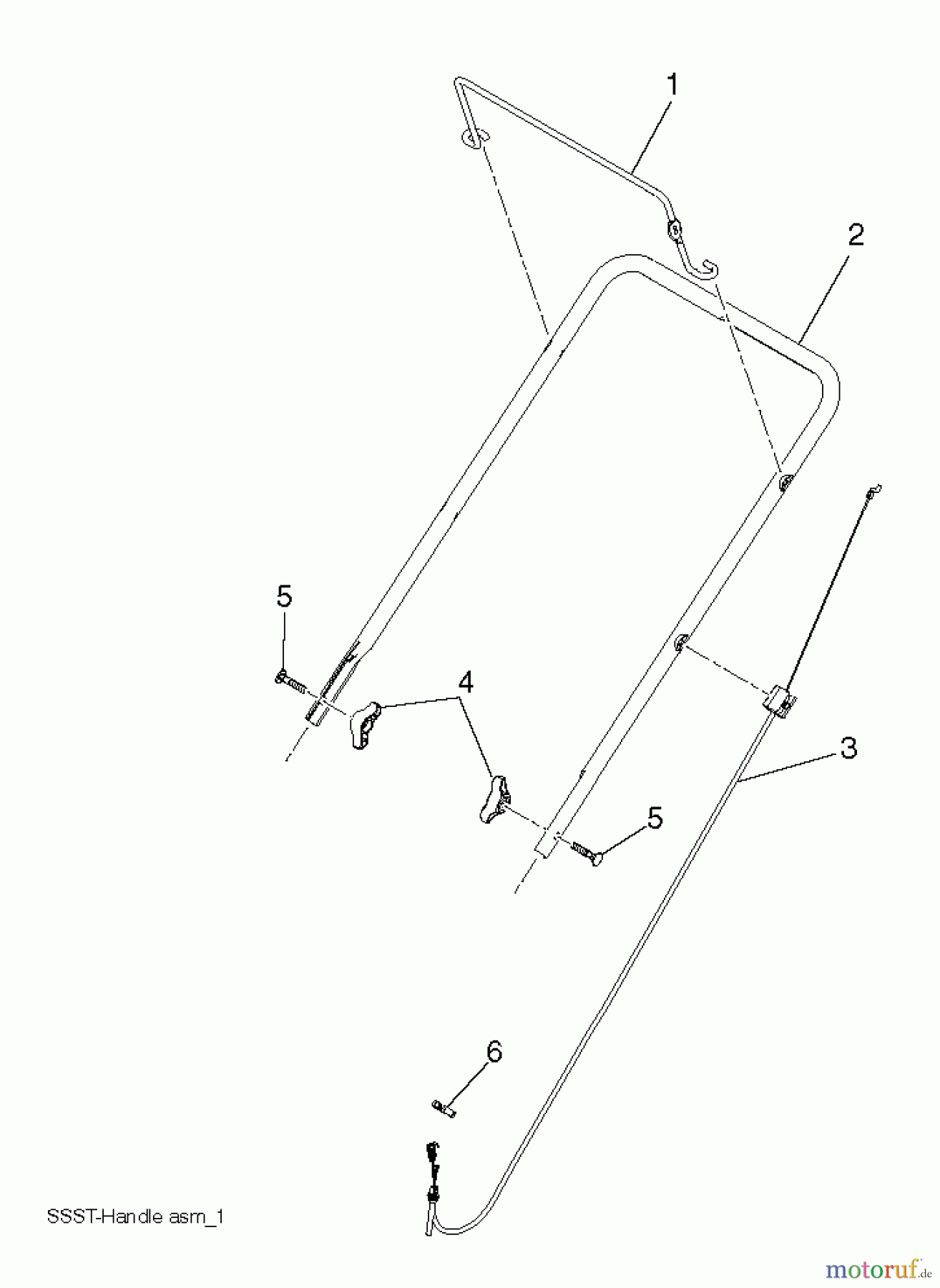 Poulan / Weed Eater Schneefräsen PR621 (96182000301) - Poulan Pro Snow Thrower (2011-06) HANDLE