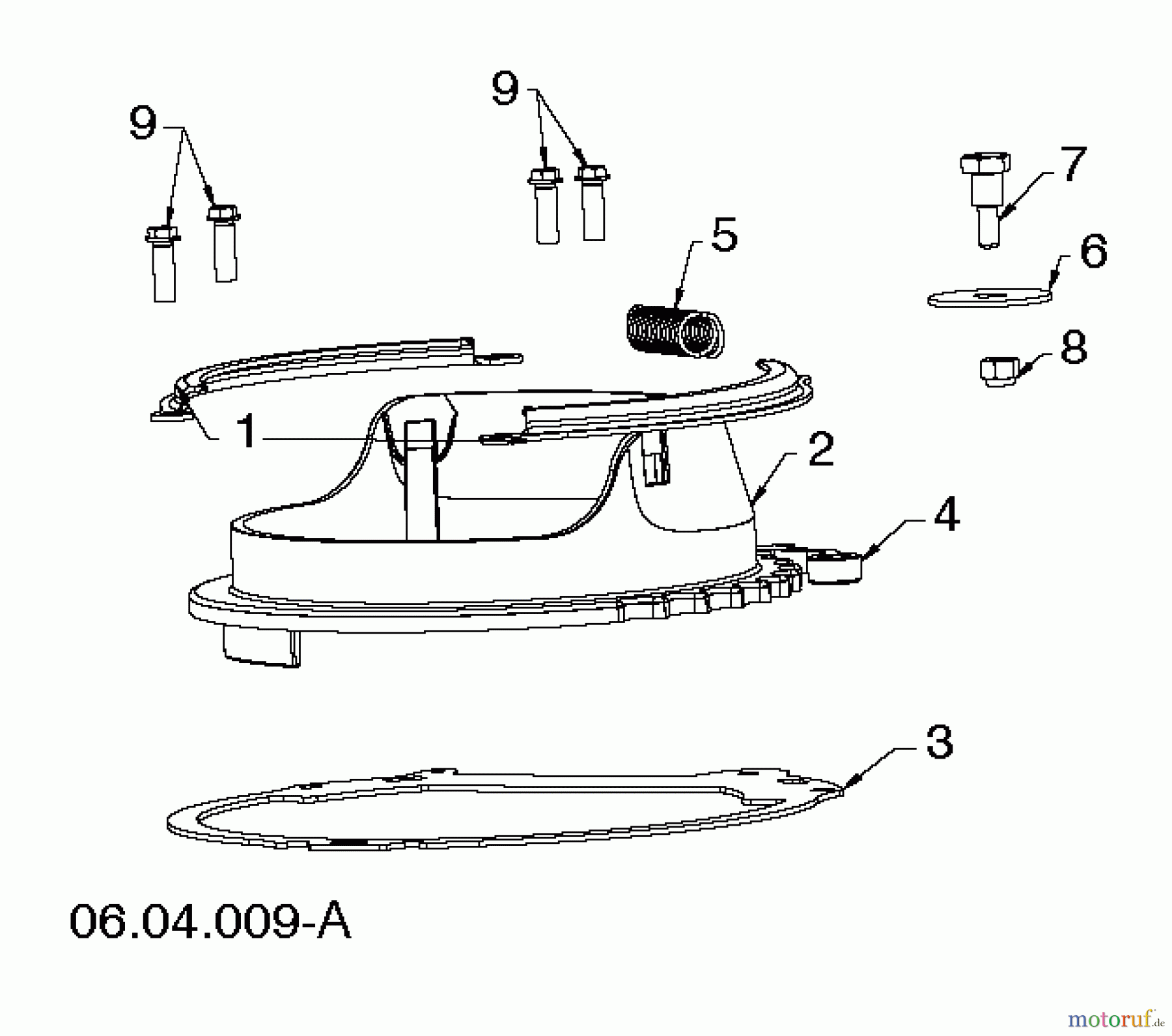 Poulan / Weed Eater Schneefräsen PR621ES (96182000403) - Poulan Pro Snow Thrower (2013-08) CONTROL PANEL DISCHARGE CHUTE #1
