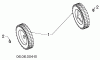 Poulan / Weed Eater PR621ES (96182000403) - Poulan Pro Snow Thrower (2013-08) Ersatzteile WHEELS TIRES