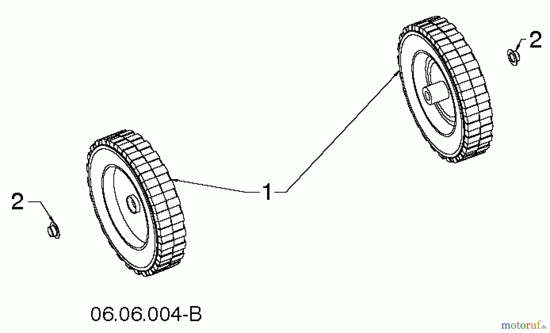 Poulan / Weed Eater Schneefräsen PR521ES (96184000104) - Poulan Pro Snow Thrower (2013-05) WHEELS TIRES