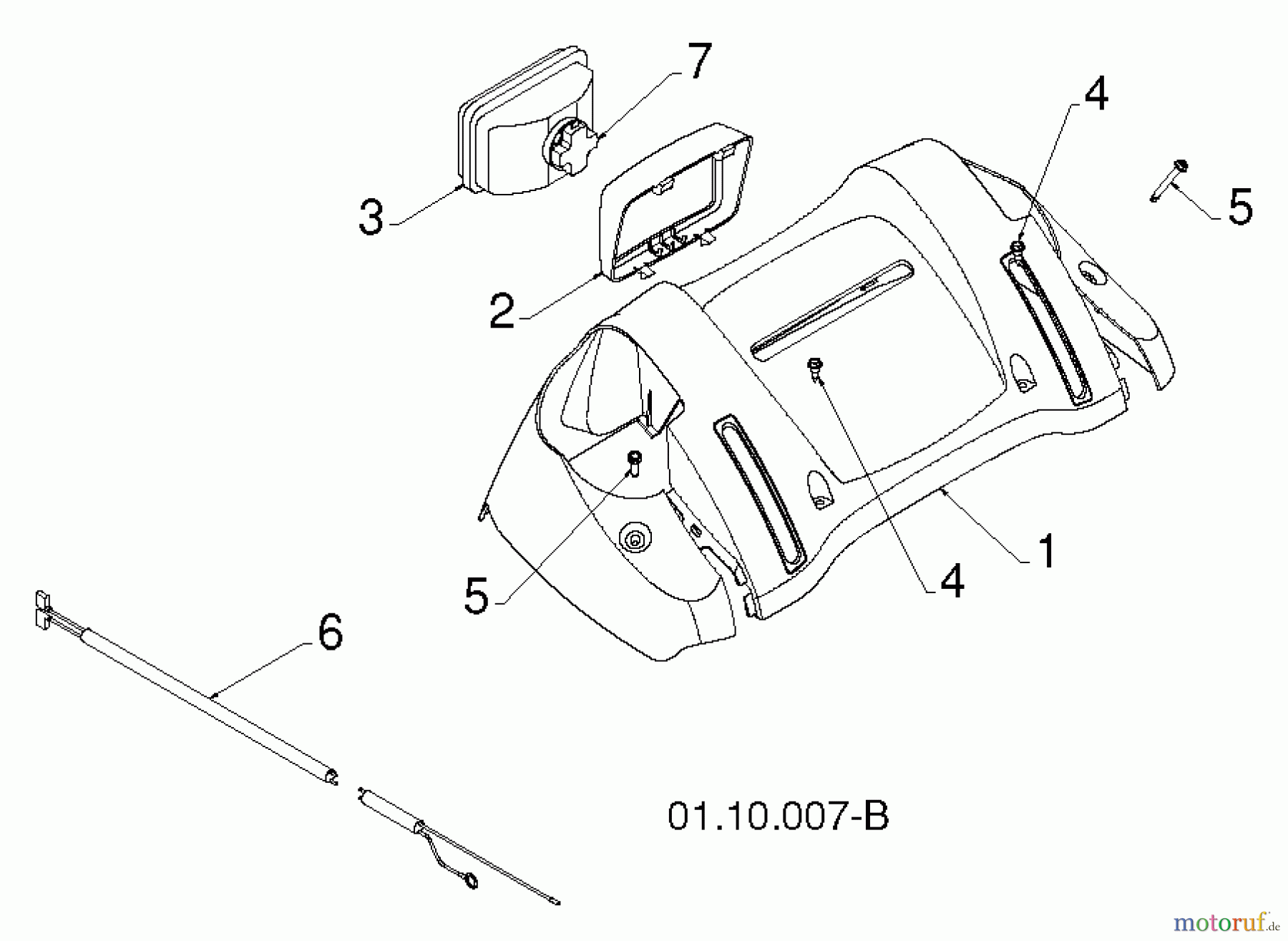  Poulan / Weed Eater Schneefräsen PR624ES (96198004604) - Poulan Pro Snow Thrower (2012-08) HANDLE #5