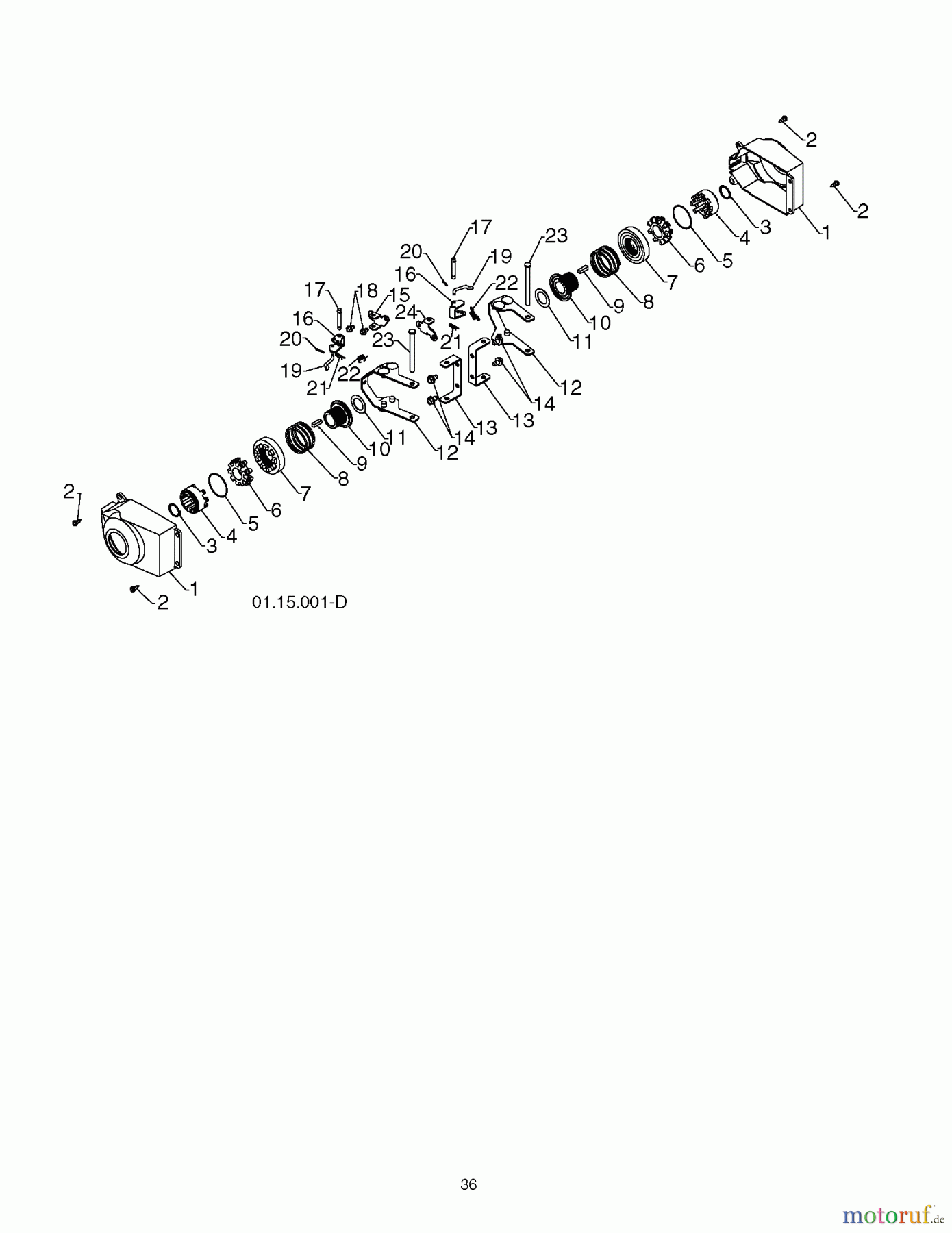 Poulan / Weed Eater Schneefräsen PR624ES (96198004604) - Poulan Pro Snow Thrower (2012-08) WHEELS TIRES #1