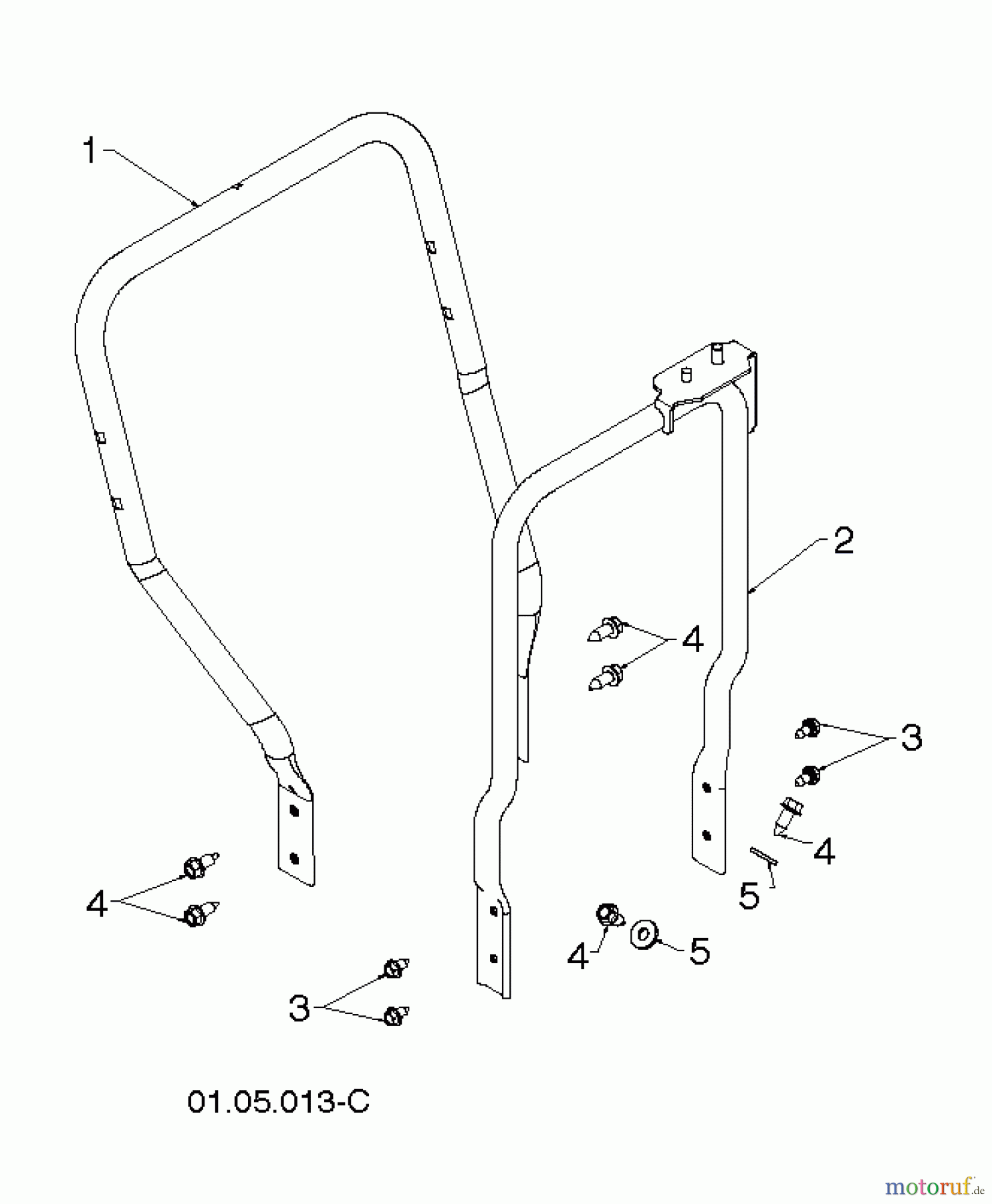 Poulan / Weed Eater Schneefräsen PR627ES (96192003803) - Poulan Pro Snow Thrower (2012-08) HANDLE #3